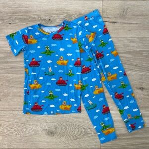 Bums & Roses Little Bum Bums Ready Jet Go Two Piece Set